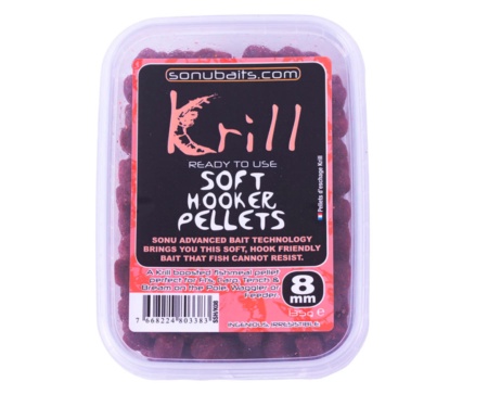 Пелетс насадочний Sonubaits Krill Soft Hooker Pellets 8 мм