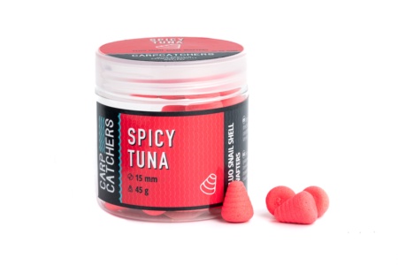Вафтерc Carp Catchers Fluo Snail Shell Wafters SPICY TUNA 15*12мм