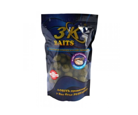 Бойл 3KBaits розчинний 24мм зеленогуба устриця 0.4кг