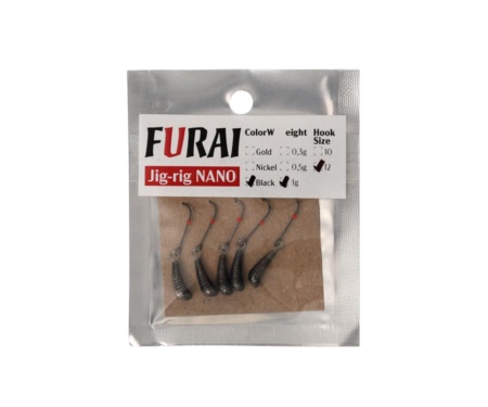 Джиг-голівка Furai Jig-Rig NANO Owner #12 1г Black