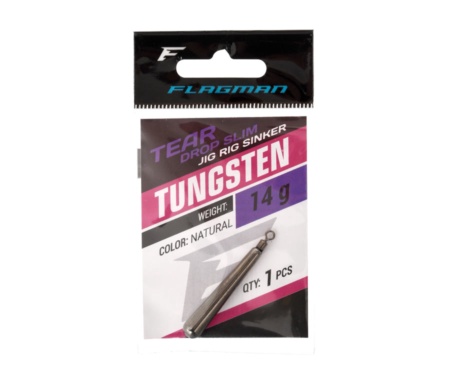 Грузило вольфрамове Flagman Tungsten Tear Drop Slim 14г
