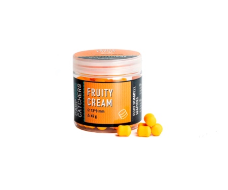Бойли Carp Catchers Fluo Dumbell Wafters Fruity Cream 12x9мм