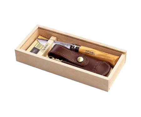 Нож складной Opinel №8 Inox VRI Оливковое дерево