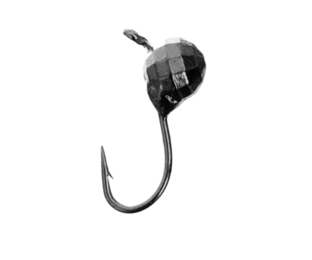 Мормышка вольфрамовая Flagman «Шар с ушком грань» d=2.5 Black