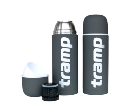 Термос Tramp Soft Touch 1л серый