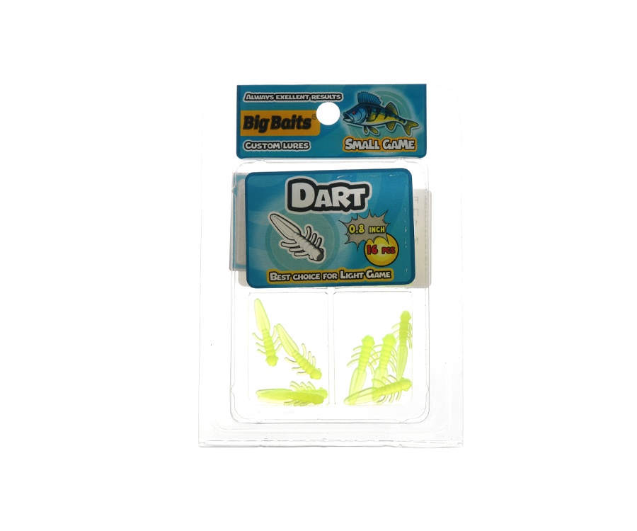 Нимфа Big Baits Dart 0,8" #114 Lime
