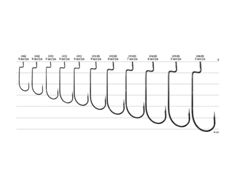 Гачки Decoy Worm 5 Offset №4