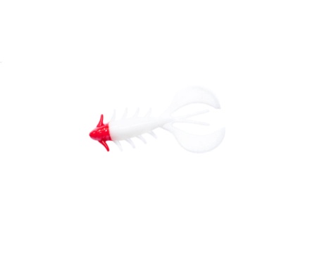 Силікон Angry Baits Chubby Craw 2,4" #64 White Red Had UV