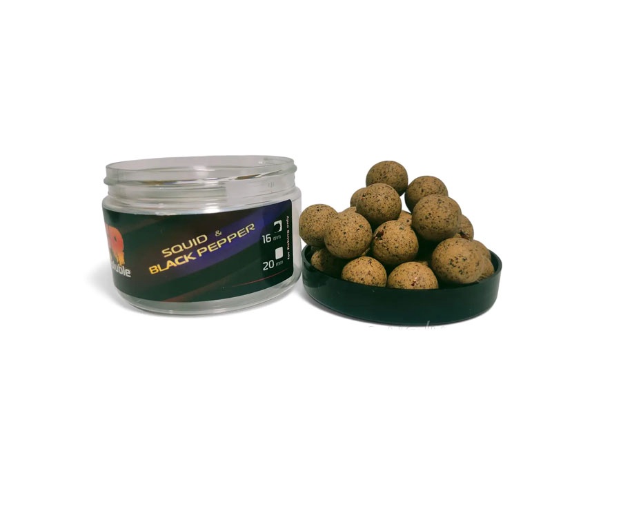Вафтерсы Trinity Baits Wafters Geyser soluble Squid and  Black Pepper 20 мм