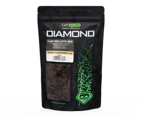 Пелетс-мікс Carp Pro Carp Pellets Mix Hallibut&4Sesons 3мм 1кг