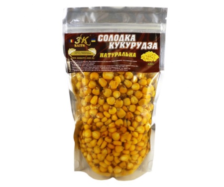 Прикормка 3KBaits Сладкая Кукуруза натуральная 0.4кг