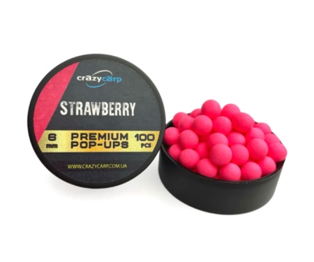Бойли Crazy Carp Strawberry 6мм