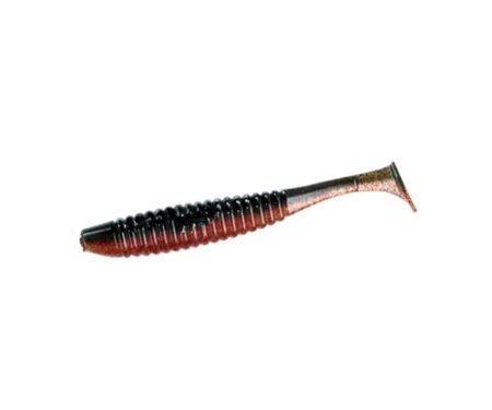 Виброхвост Angry Baits Shiner 5" #52 Red Craw Dad UV