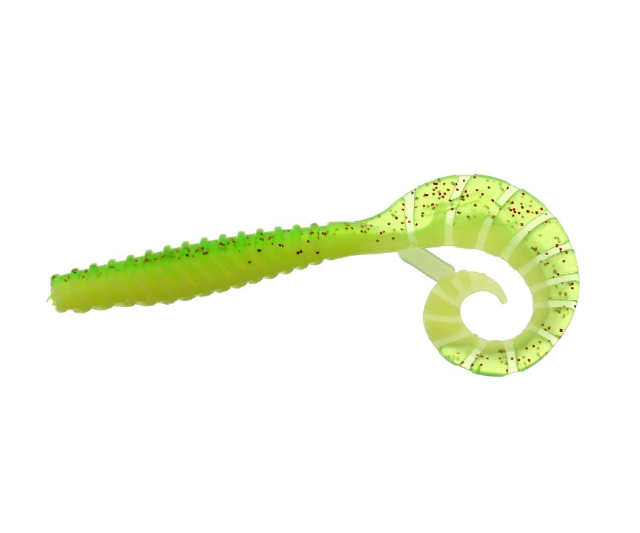 Твистер Flagman TT-Grub 3.0'' #1527 Lime/Lime Chartreuse