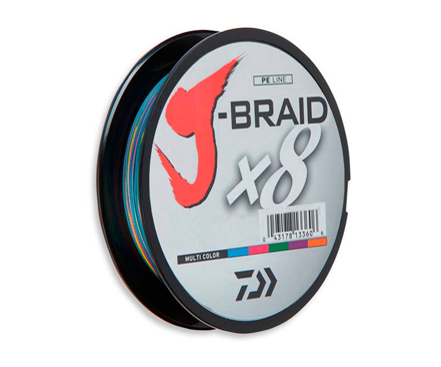 Шнур Daiwa J-Braid x8 Multicolor 300м 0.35мм