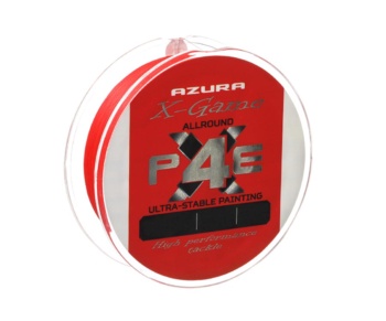 Шнур Azura X-Game PE X4 150м Fiery Red #1 0.165мм #1