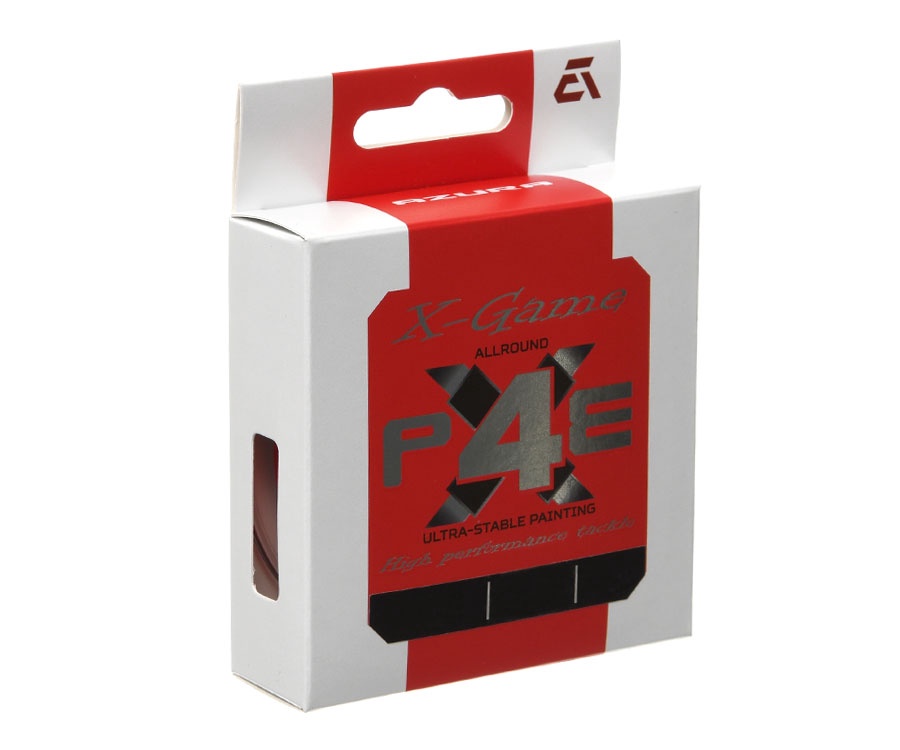 Шнур Azura X-Game PE X4 150м Fiery Red #1 0.165мм #3