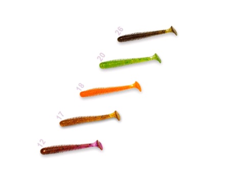 Виброхвост Crazy Fish Vibro Worm 3"  #M23 кальмар