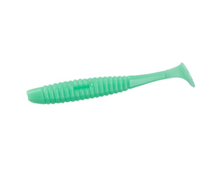 Силікон Angry Baits Shiner 4" Green Milk UV