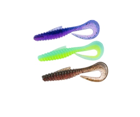 Твистер Angry Baits Mad Reaper 2,6" AB MIX8 June Bug UV/ Patriot UV/ Red Craw Dad UV