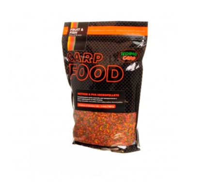 Пелетс Technocarp Method & PVA Micropellets 700г Fruit & Fish Mix