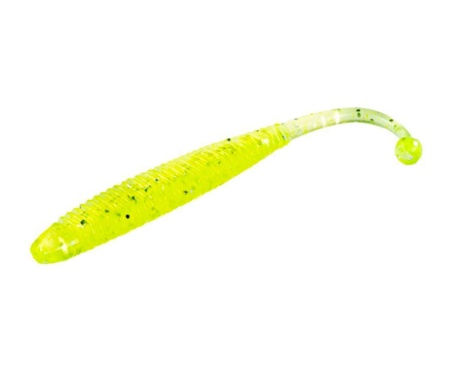 Силікон Spanky Worm Lucky John Area Trout Series 3.2" #071 Lime Chartreuse