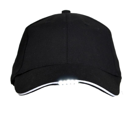 Бейсболка Led Cap з ліхтариком Black