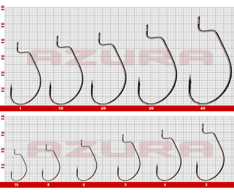 Крючки Azura Finesse Offset Hook №6 #3