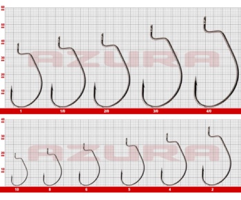 Крючки Azura Finesse Offset Hook №6 #3