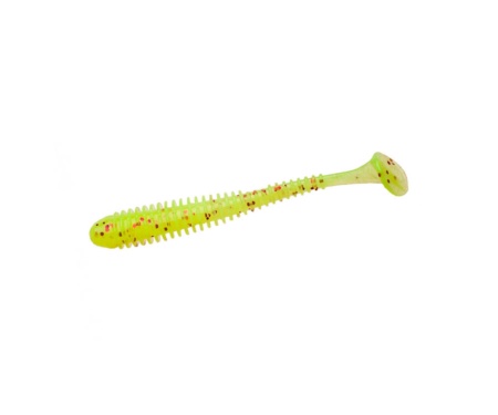 Виброхвост Keitech Swing Impact 3.5" PAL#01 Chartreuse Red Flake