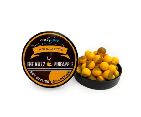 Бойли Crazy Carp Hybrid Wafters The Nutz & Pineapple 10мм