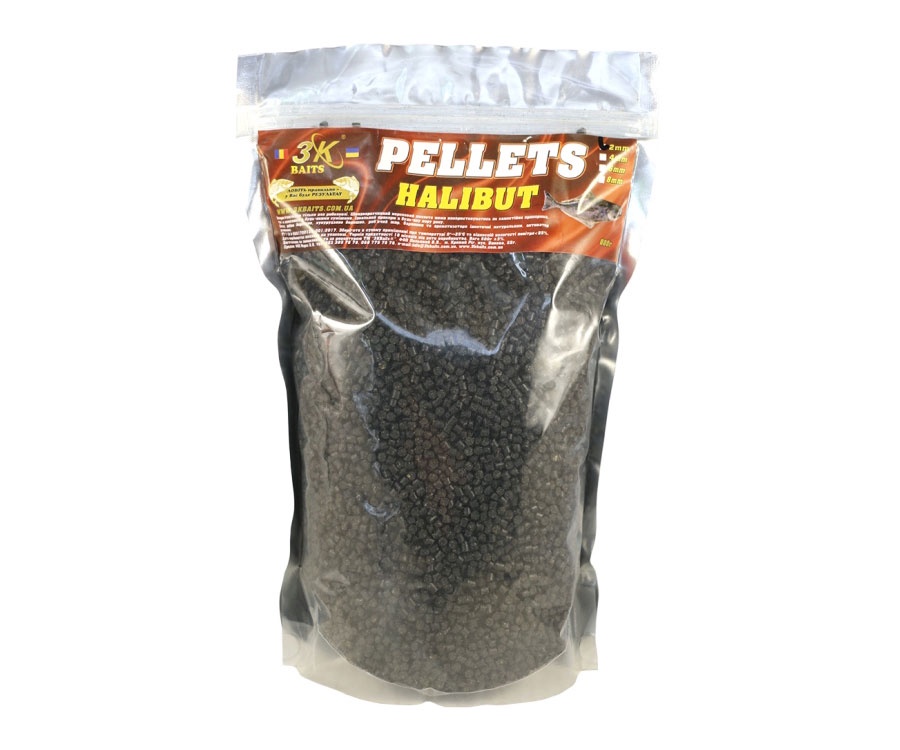 Пеллетс 3KBaits Halibut палтус 800г 2мм #1