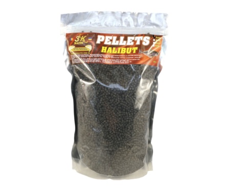 Пеллетс 3KBaits Halibut палтус 800г 2мм