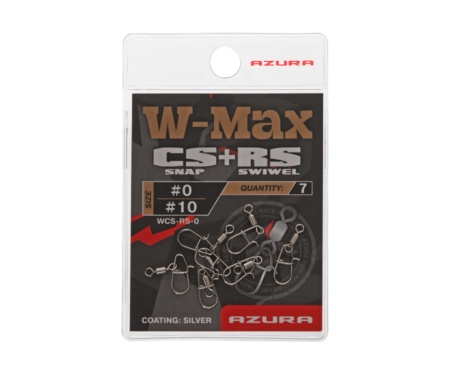 Застежка с вертлюгом Azura W-Max CS Compact Snap+RS Roling Swiwel #0/#10