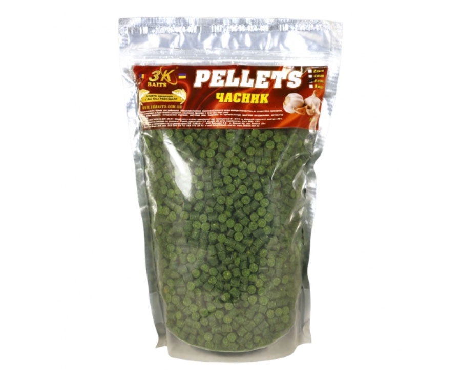 Пеллетс 3KBaits 6мм 800г чеснок
