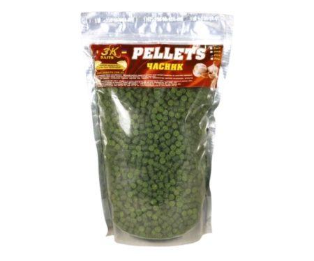 Пеллетс 3KBaits 6мм 800г чеснок