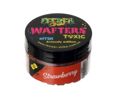 Бойлы Feeder Strike Wafters Toxic FSW807 6x8мм Strawberry