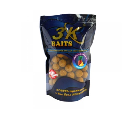 Бойл розчинний 3KBaits 20мм ананас 0.4кг