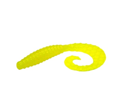 Твистер Bait Breath Curly Grub 3,5" #Ur21 Yellow