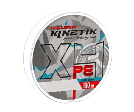 Шнур Azura Kinetik X4 Turquoise 180м #0.6 0.128мм