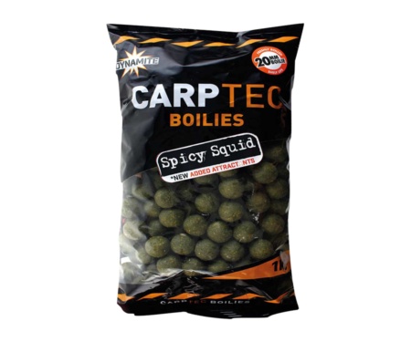 Бойли Dynamite Baits CarpTec Spicy Squid 20мм 1кг