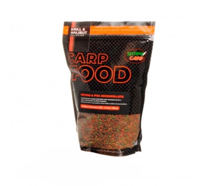 Пелетс Technocarp Method & PVA Micropellets 700г Krill & Halibut Mix