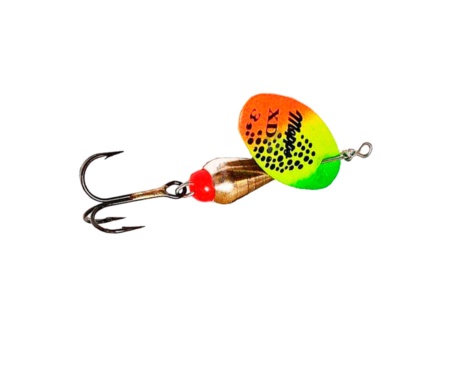Блешня Mepps XD Tri Fluo Gold/Tiger 5г