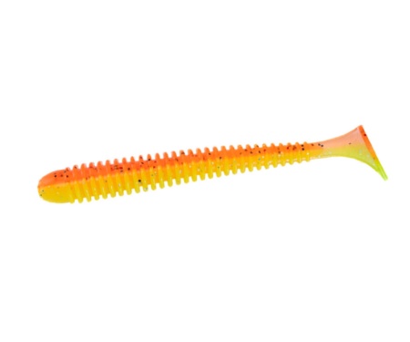 Силікон Angry Baits Zander Worm 3" Crazy Carrot UV
