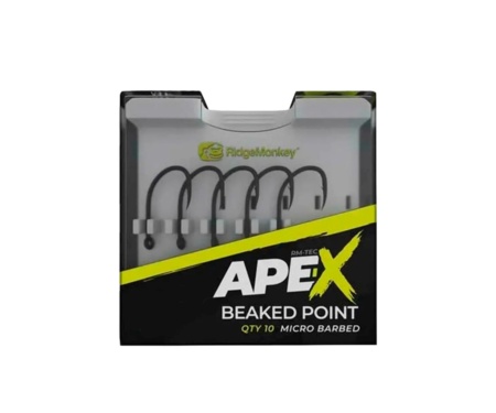 Крючки RidgeMonkey Ape-X Beaked Point Barbed №6