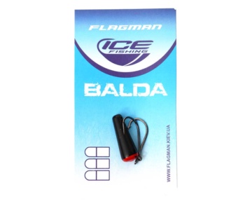 Зимняя приманка Flagman Balda Black/Red 4г #5