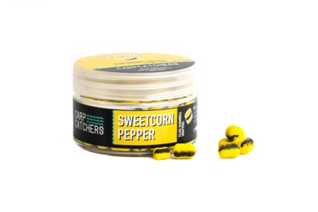 Вафтерc Carp Catchers Fluo Dumbell Wafters SWEETCORN PEPPER 10*7 та 8*5мм