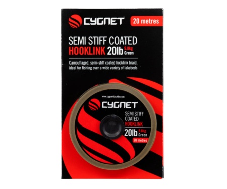 Поводковий матеріал Cygnet Semi Stiff Coated Hooklink 20lb 20м
