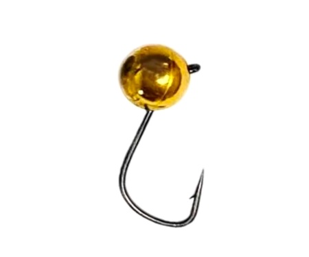 Мормышка Acoustic Baits «Шар с ушком» Ø3.5мм #14 0.35г Gold