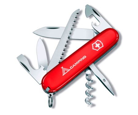 Мультитул Victorinox Swiss Army Camper красный